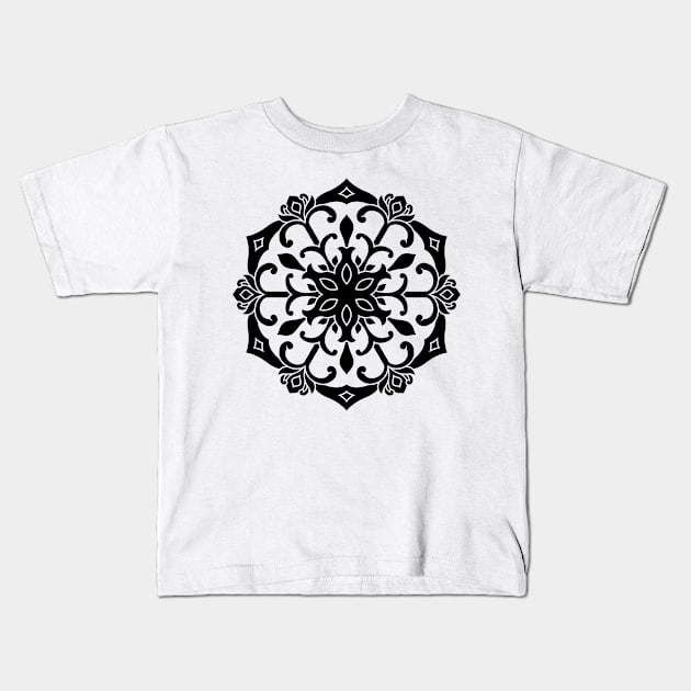 Inspirational MANDALA T-SHIRT MANDALA 060 Kids T-Shirt by abcmandalaclothing